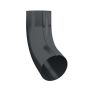 Lindab Steel Conical Downpipe Bend 70 - 75mm Anthracite Grey