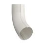 Lindab Steel Conical Downpipe Bend 70 - 87mm Antique White