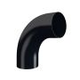 Lindab Steel Conical Downpipe Bend 85 - 75mm Black