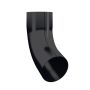 Lindab Steel Downpipe Bend with Socket 70 - 120mm Black