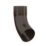 Lindab Steel Downpipe Bend with Socket 70 - 120mm Brown