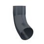 Lindab Steel Downpipe Bend with Socket 70 - 120mm Graphite