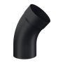 Lindab Steel Downpipe Bend with Socket 45 - 100mm Matte Black