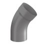 Lindab Steel Downpipe Bend with Socket 45 - 75mm Anthracite Metallic