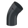 Lindab Steel Downpipe Bend with Socket 45 - 87mm Anthracite Grey