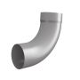 Lindab Steel Downpipe Bend with Socket 85 - 87mm Anthracite Metallic