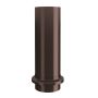Lindab Steel Drain Shoe - 100mm Coffee Brown