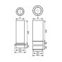 Lindab Steel Drain Shoe - 87mm Anthracite Metallic