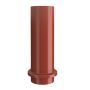 Lindab Steel Drain Shoe - 87mm Tile Red