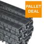 FloPlast Channel Drainage Grate PVC Class A15 - 1mtr - Pallet (80m)