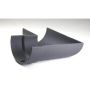 Cast Iron Deep Half Round Gutter Left Hand Angle - 90 Degree x 125mm Primed