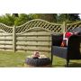 Pressure Treated Decorative Fence Panel - Europa Prague - 1800mm x 900mm
