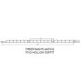 300mm White Hollow Soffit Board - 10mm x 5mtr