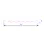 PVC Architrave - 90mm x 5mtr Light Oak Woodgrain
