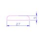 PVC D Section - 28mm x 5mtr White