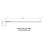 White Ogee Fascia Joiner - 300mm