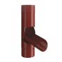 Lindab Steel Adjustable Diverter - 100mm Dark Red
