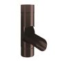 Lindab Steel Adjustable Diverter - 87mm Coffee Brown