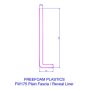 175mm Black Ash Woodgrain Fascia Capping Board - 10mm x 5mtr