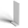 225mm White Fascia Capping Board - 10mm x 5mtr - Pack of 2