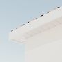 225mm White Fascia Capping Board - 10mm x 5mtr - Pack of 2