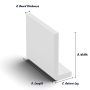 250mm White Fascia Capping Board - 10mm x 5mtr - Pack of 2