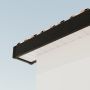300mm Black Ash Woodgrain Fascia Capping Board - 10mm x 5mtr - Pack of 2