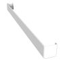 White Fascia Double End Joint Trim - 600mm x 47mm