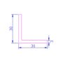 PVC Rigid Angle - 30mm x 5mtr Rosewood