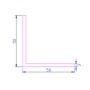 PVC Rigid Angle - 50mm x 5mtr Rosewood