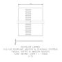 175mm White Vented Soffit Board - 10mm x 5mtr