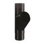 Lindab Steel Downpipe Branch 100mm - 100mm Black