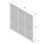 Contemporary Double Slatted Fence Panel - 1800mm x 1800mm Anthracite Grey