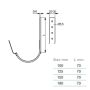 Lindab Magestic Steel Gutter 70mm Flex-Fit Fascia Bracket - 150mm Galvanised