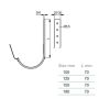 Lindab Steel Gutter 70mm Flex-Fit Fascia Bracket - 150mm Silver Metallic