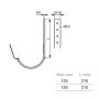 Lindab Magestic Steel Gutter 210mm Flex-Fit Rafter Bracket - 150mm Galvanised
