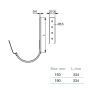 Lindab Steel Gutter 330mm Flex-Fit Rafter Bracket - 150mm Anthracite Grey