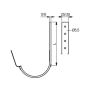 Lindab Steel Gutter 330mm Flex-Fit Rafter Bracket - 190mm Anthracite Metallic