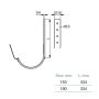 Lindab Steel Gutter 330mm Flex-Fit Rafter Bracket - 190mm Black