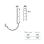 Lindab Steel Gutter 150mm Rafter Bracket - 125mm Black