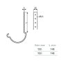 Lindab Steel Gutter 150mm Rafter Bracket - 150mm Antique White