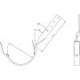 Lindab Magestic Steel Gutter Side Fix Rafter Bracket - 125mm Galvanised