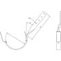 Lindab Steel Gutter Side Fix Rafter Bracket - 150mm Anthracite Grey