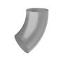 Galeco Steel Round Offset Downpipe Kit Galvanised - 100mm Diameter