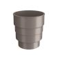 Lindab Steel Drain Connector - Anthracite Metallic