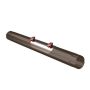 Lindab Steel Rod Access Downpipe - 87mm x 1mtr Brown