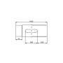 Lindab Magestic Steel Rod Access Downpipe - 87mm x 1mtr Galvanised