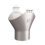 Lindab Steel Gutter Outlet 87mm - 150mm Silver Metallic