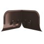 Lindab Steel Gutter Corner Overflow Protector - Coffee Brown