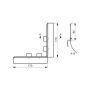 Lindab Steel Gutter Corner Overflow Protector - Coffee Brown